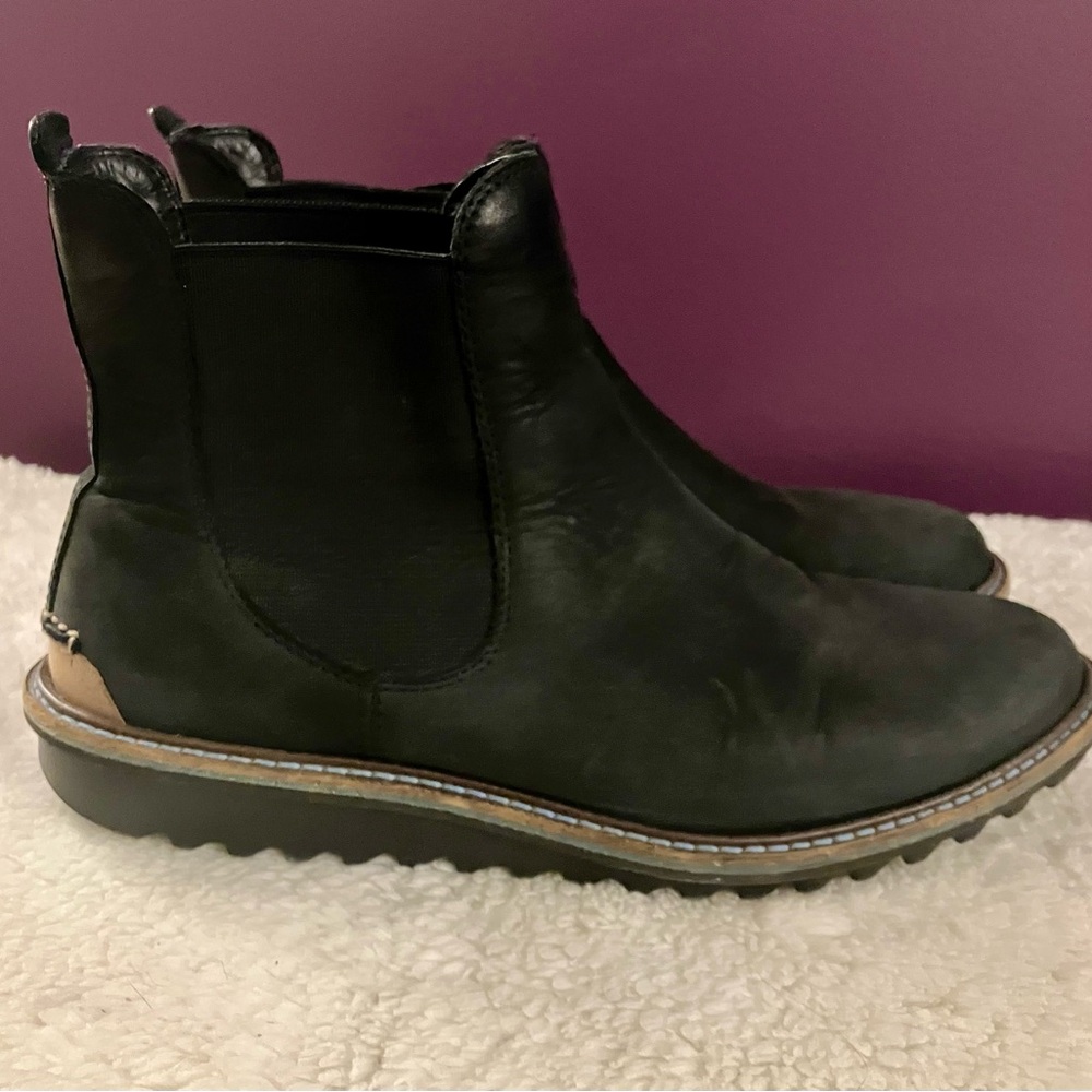 Women’s Black Leather Chelsea Boots